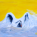 "Grație I" - acril pe carton, 50 x 70 cm