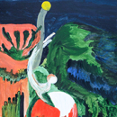 "Luceafărul" - acril pe pânză, 70 x 50 cm