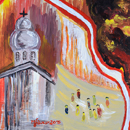 "Tărâmul credinței" - acril pe pânză, 50 x 70 cm