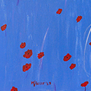 Fantezie cu maci - acril pe pânză - 30x60 cm