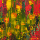 Ochii iubirii si sperantei - acril pe panza - 40x40 cm