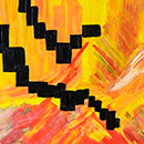 Imixtiune malefica - acril pe panza 70x50 cm