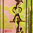 CĂTRE PACE - acril / pânză, 70x50 cm