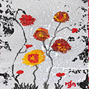 Flori-acril-pe-carton-30x20-cm