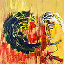 LILITH - acril pe pânză, 70x70 cm