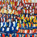 Stereotipie miniaturală - acril pe pânză 35 x 40 cm