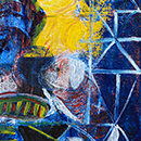 Micii prieteni, acril pe panza, 45x35 cm