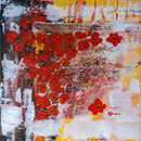 Anemone 1, acril pe panza, 70x70 cm